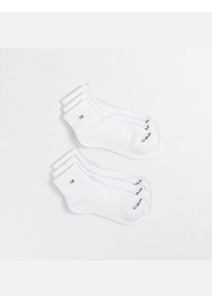Pack Blanco De 6 Pares De Medias Tobilleros Calvin Klein