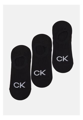 Pack Negro De 3 Medias Finas Con Logo Calvin Klein Calvin Klein