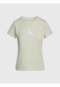 Camiseta Verde Slim Con Monograma Calvin Klein de Calvin Klein