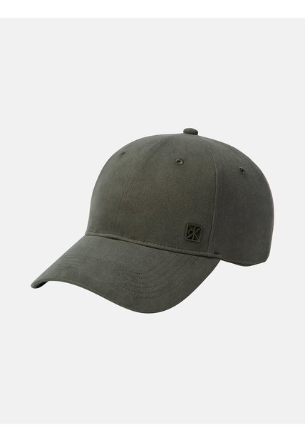 Gorra Verde De Béisbol Con Aplique Metálico De Logo Calvin Klein