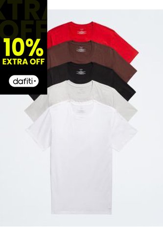 Pack De 5 Camisetas Cuello Redondo Para Hombre Calvin Klein Calvin Klein
