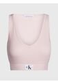 Crop Top Rosado Cropped Slim De Canalé Algodón Para Mujer Calvin Klein de Calvin Klein