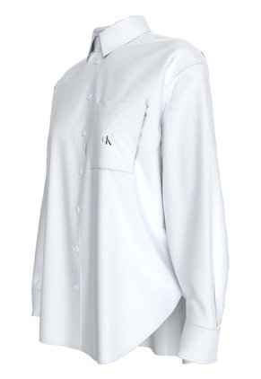 Camisa Blanca Relaxed Con Bolsillo Calvin Klein