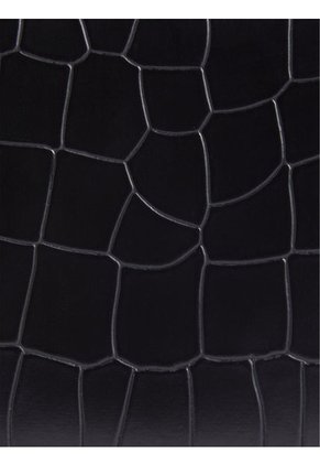 Billetera Negra Con Cremallera Estilo Cocodrilo Calvin Klein