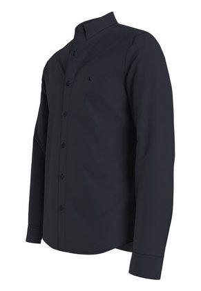 Camisa Azul Oscuro Slim De Algodón Elástico Para Hombre Calvin Klein