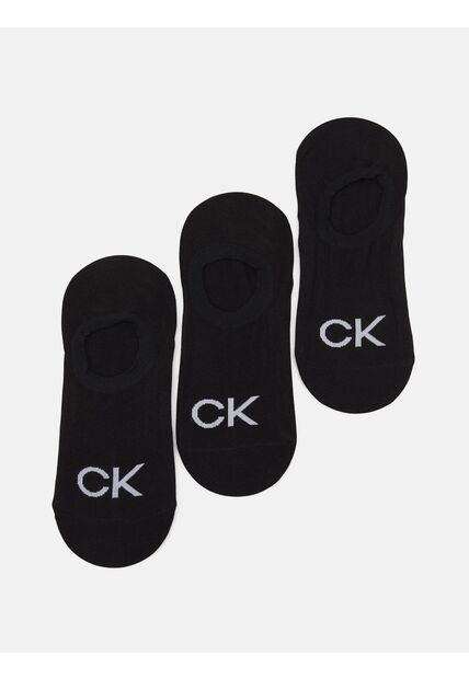 Pack Negro De 3 Medias Tipo Liner Calvin Klein