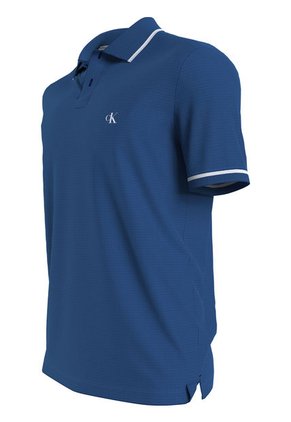 Polo Azul Slim De Algodón Orgánico Para Hombre Calvin Klein