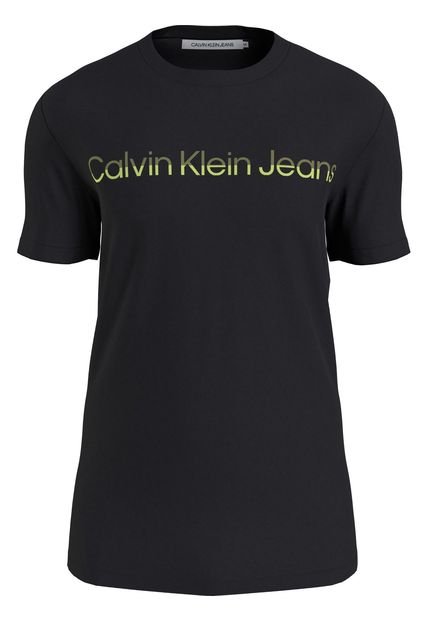 Camiseta Slim Con Logo Institutional Calvin Klein