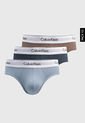 Bóxer x3 Celeste-Marrón-Azul Petróleo Calvin Klein de Calvin Klein