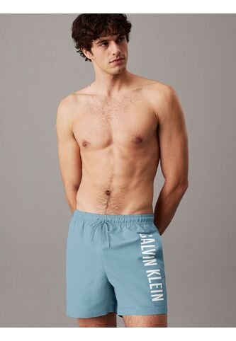 Traje Celeste De Baño De Largo Medio Con Cordón - Intense Power Calvin Klein Calvin Klein