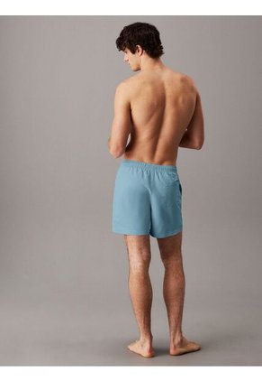 Traje Celeste De Baño De Largo Medio Con Cordón - Intense Power Calvin Klein