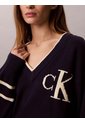 Saco Azul Tejido De Cuello En V Con Logo Calvin Klein de Calvin Klein