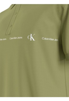 Polo Con Repetición De Logotipo Calvin Klein