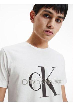 Camiseta Para Hombre S/S Blanco Calvin Klein