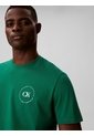 Camiseta Verde Con Gráfico De Logo Circular Calvin Klein de Calvin Klein