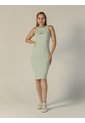 Vestido Verde Midi De Canalé Con Tirantes Calvin Klein de Calvin Klein