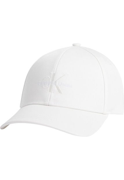 Gorra Blanca Con Logotipo Bordado Calvin Klein