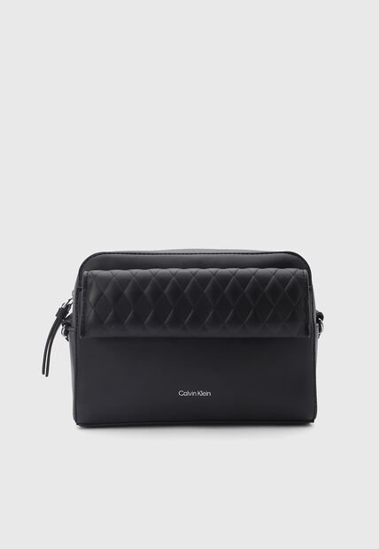 Bolso Manos Libres Calvin Klein Mini Quilt Negro