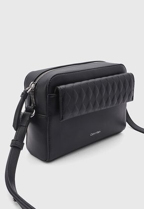 Bolso Manos Libres Calvin Klein Mini Quilt Negro