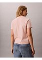 Camiseta Beige Clásica Con Monograma Metalizado Calvin Klein de Calvin Klein