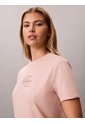 Camiseta Beige Clásica Con Monograma Metalizado Calvin Klein de Calvin Klein