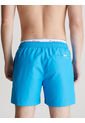 Bermuda De Baño Azul Corta Con Cinturilla Doble Calvin Klein de Calvin Klein