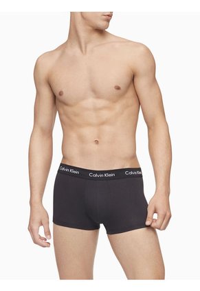 3 Pack De Boxer Negros Low Rise Trunk En Algodón Calvin Klein
