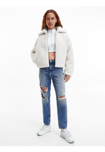 Jeans High Rise Mom Azul Calvin Klein