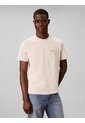 Camiseta Beige Con Gráfico De Logo Circular Calvin Klein de Calvin Klein