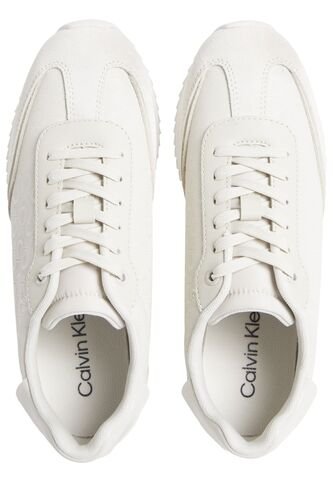 Tenis Blanco Deportivos Runner Con Monograma Calvin Klein Calvin Klein