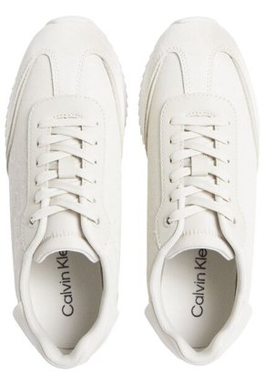 Tenis Blanco Deportivos Runner Con Monograma Calvin Klein