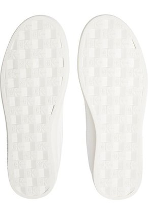 Tenis Blanco Clásicos De Cuero Con Cordones Y Suela Cupsole Calvin Klein