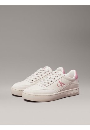 Tenis Rosado Classic Cupsole De Cuero Calvin Klein