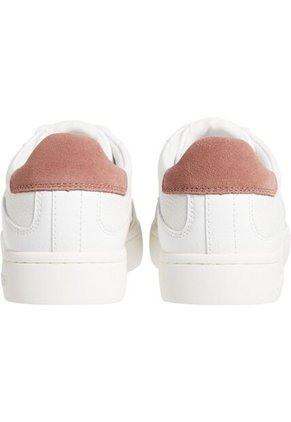 Tenis Blanco Clásicos De Cuero Con Cordones Y Suela Cupsole Calvin Klein