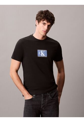 Camiseta Negra Sport Con Mini Monograma Calvin Klein Calvin Klein