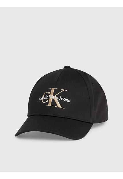 Gorra Negra De Algodón Orgánico Calvin Klein