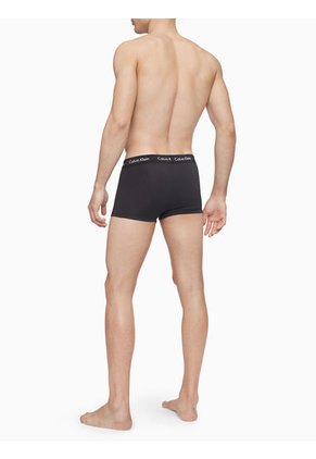 3 Pack De Boxer Negros Low Rise Trunk En Algodón Calvin Klein