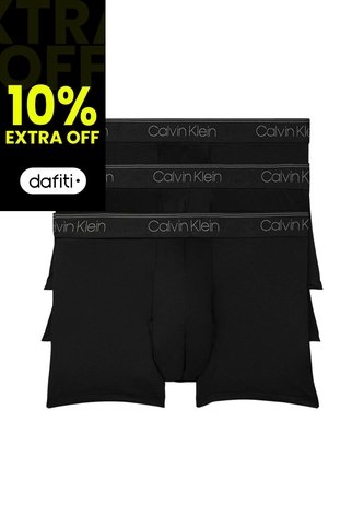 3 Pack De Boxer Low Rise Trunk En Microfibra Calvin Klein Calvin Klein