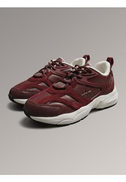 Tenis Rojo Retro Con Monograma Calvin Klein