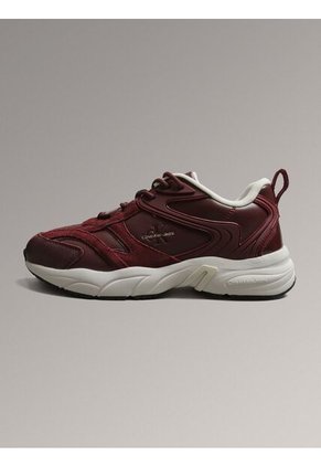 Tenis Rojo Retro Con Monograma Calvin Klein