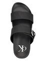 Sandalias Negro Con Monograma Calvin Klein de Calvin Klein