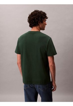 Camiseta Verde 20s Con Estampado Gráfico De Monograma Calvin Klein