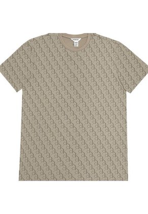 Camiseta Beige Con Estampado Calvin Klein