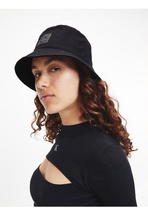 Sombrero De Pescador Con Logo Mujer Negro Calvin Klein