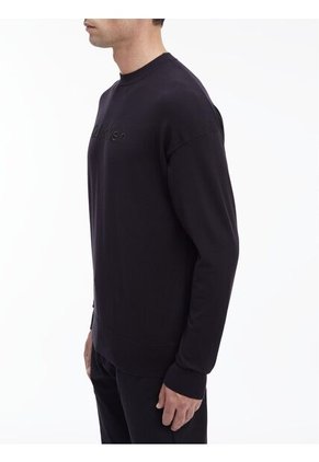 Saco Negro Tejido Con Logo Frontal En Relieve Calvin Klein