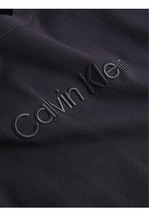 Saco Negro Tejido Con Logo Frontal En Relieve Calvin Klein