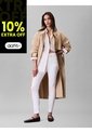 Jeans Blanco Skinny De Talle Alto Calvin Klein de Calvin Klein