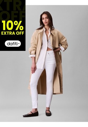 Jeans Blanco Skinny De Talle Alto Calvin Klein Calvin Klein