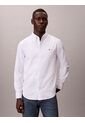 Camisa Blanca Oxford Clásica De Manga Larga Calvin Klein de Calvin Klein