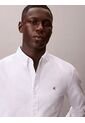 Camisa Blanca Oxford Clásica De Manga Larga Calvin Klein de Calvin Klein